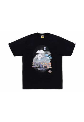 BAPE Moon Photo Ape Head Tee Black