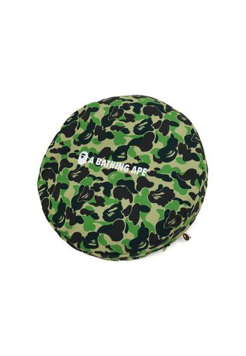 BAPE ABC Camo A Bathing Ape Circle Fluffy Beads Cushion Green