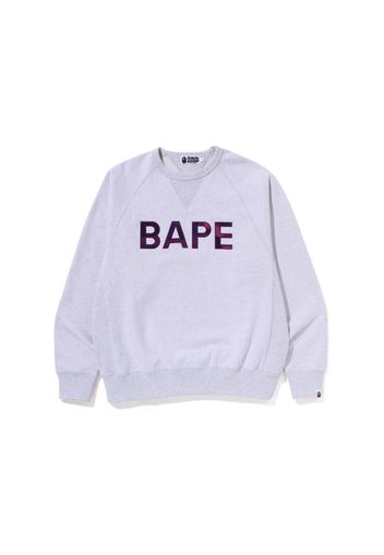 BAPE Patch Relaxed Fit Crewneck Grey