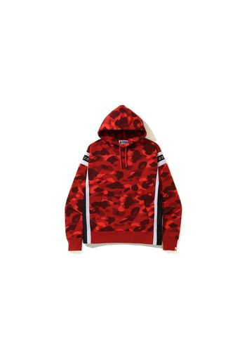 BAPE Color Camo Logo Tape Pullover Hoodie Red