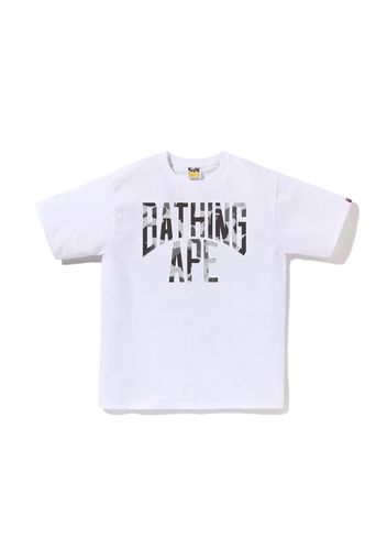 BAPE Heather Gray Camo Bathing Ape Tee White