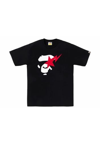 BAPE Ape Face Sta Tee Black