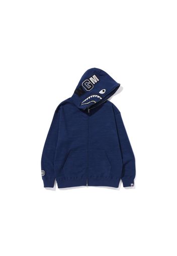 BAPE Indigo Shark Full Zip Hoodie (FW23) Indigo