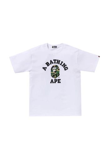 BAPE ABC Camo College Organic Cotton Tee White/Green