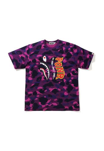 BAPE Color Camo Shark Wide Tee Purple