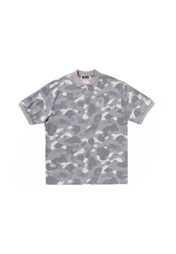 BAPE City Camo Large Ape Head Relaxed Fit Polo Grey