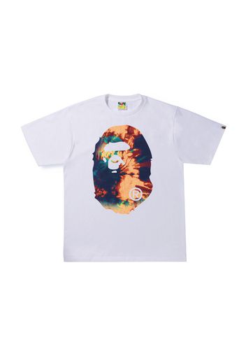 BAPE Tie Dye Big Ape Head Tee White/Navy