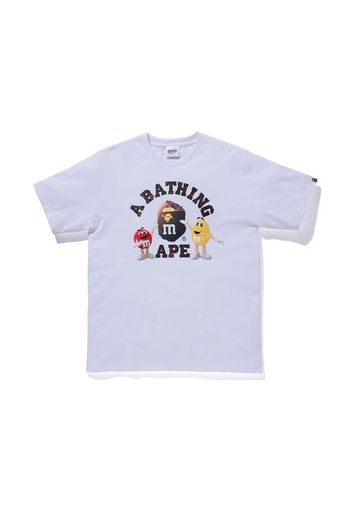 BAPE x M&M's College Tee White