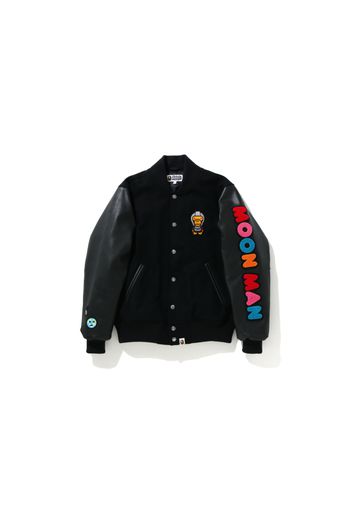 BAPE x Kid Cudi Varsity Jacket Black