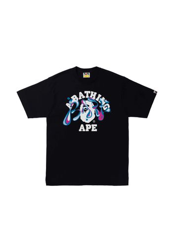 BAPE Marble Camo Liquid College Tee Black