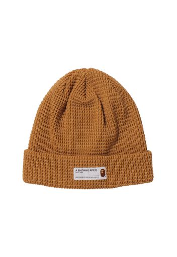 BAPE A Bathing Ape Waffle Knit Cap Beige