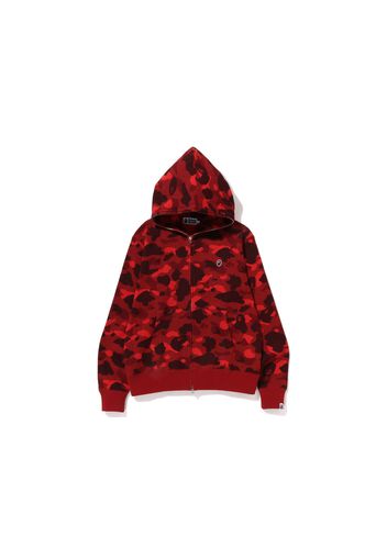 BAPE Color Camo Thermal Full Zip Hoodie Red