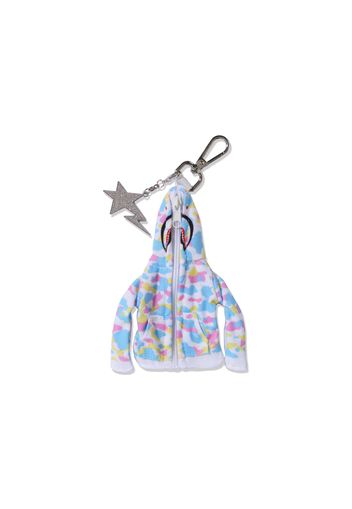 BAPE Shark Full Zip Hoodie Keychain White