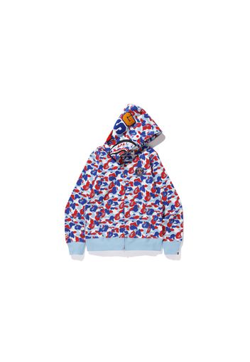 BAPE x PSG Shark Full Zip Hoodie Blue