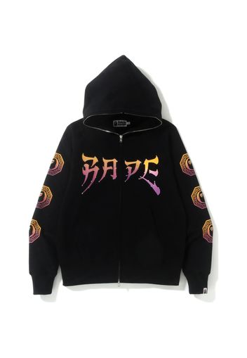 BAPE Swarovski Graphic Full Zip Hoodie Black