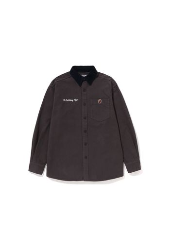 BAPE Womens A Bathing Ape Work Shirt Charcoal