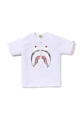 BAPE Honeycomb Camo Shark Tee White/Grey