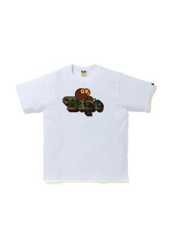 BAPE 1st Camo Milo on BAPE Tee White/Green