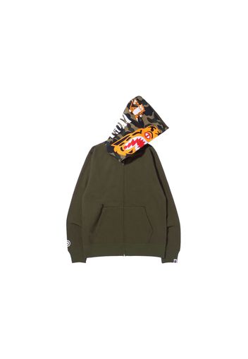 BAPE Tiger Full Zip Hoodie (FW21) Olivedrab