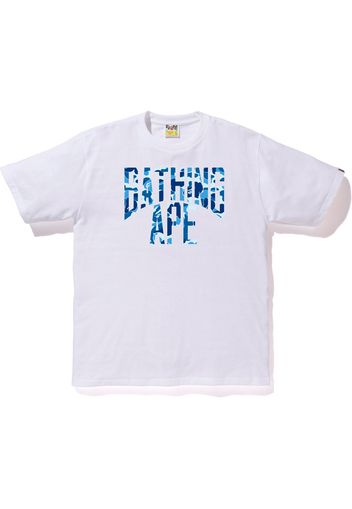 BAPE ABC NYC Logo Tee White/Blue