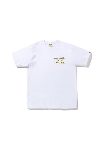 BAPE Graffiti Check Ape Head Tee White Black