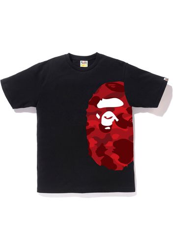 BAPE Color Camo Side Big Ape Head Tee Black/Red