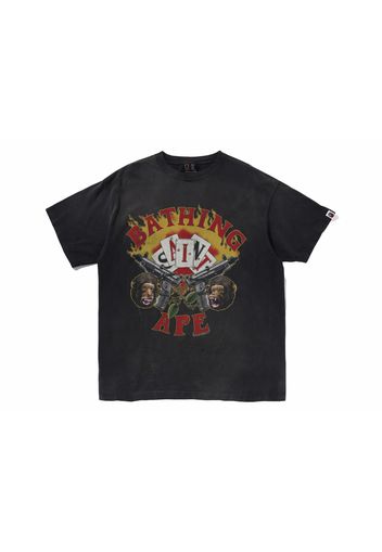 BAPE x Saint Mxxxxxx Guns Tee Charcoal