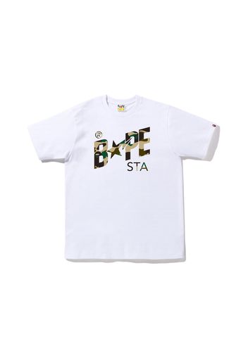 BAPE 1st Camo BAPE Sta Logo Tee (FW22) White Yellow