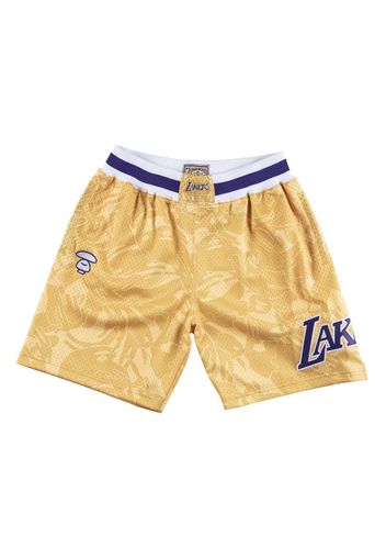 Aape x Mitchell & Ness Los Angeles Lakers Shorts Gold