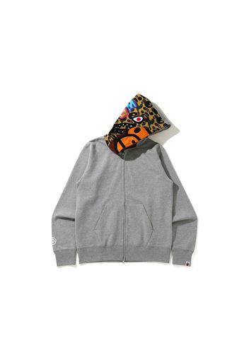 BAPE Milo Shark Full Zip Hoodie Gray