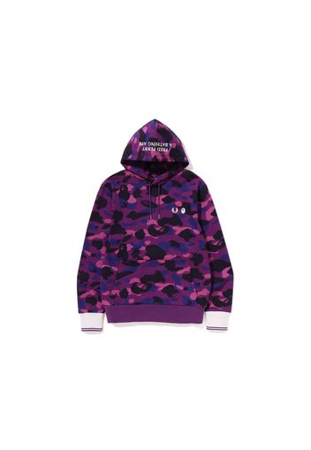 BAPE x Fred Perry Color Camo Zip Hoodie Purple