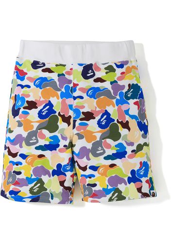 BAPE Multi Camo Sweat Shorts White