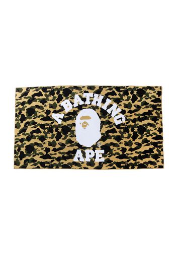 BAPE 1st Camo College Logo Beach Towel Yellow