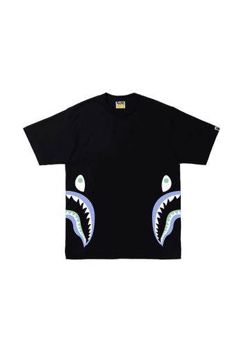 BAPE Text Code Camo Side Shark Tee Black