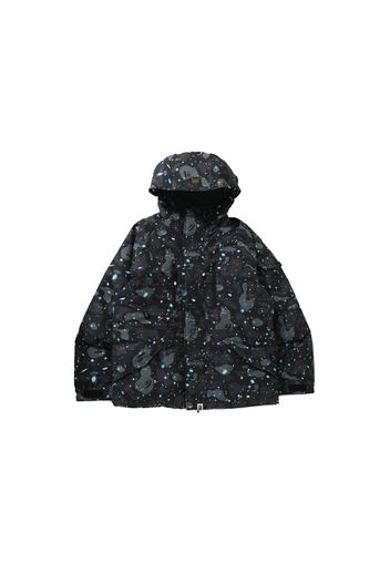 BAPE Space Camo Military Loose Fit Hoodie Down Jacket Black