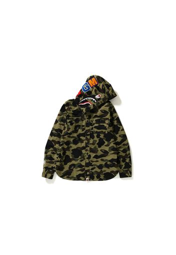 BAPE 1st Camo Shark Hoodie Shirt Green camo