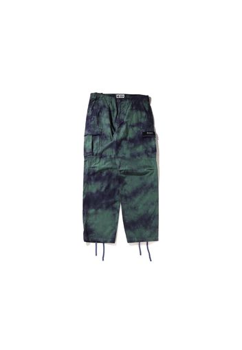 BAPE Tie Dye Relaxed Fit 6 Pocket Pants Purple