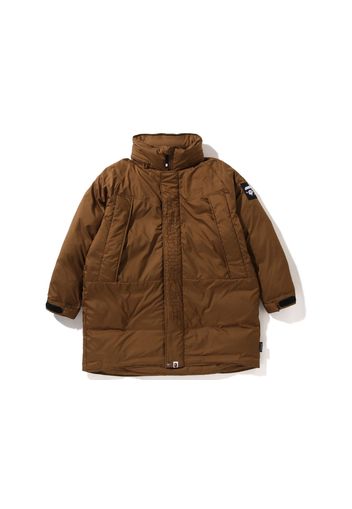 BAPE Long Relaxed Fit Down Jacket Beige