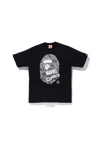 BAPE x Marvel Comics Ape Head Ex Tee Black