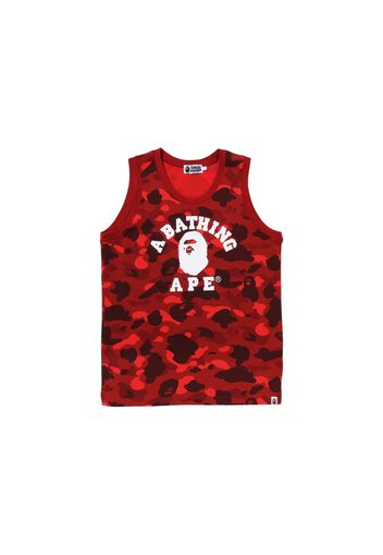 BAPE Color Camo College Tank Top Red