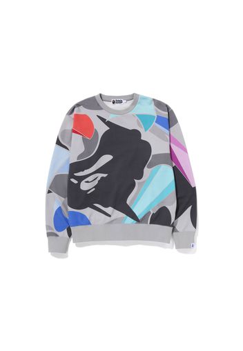 BAPE x Louis De Guzman LDG Camo Relaxed Fit Crewneck Sweatshirt Grey