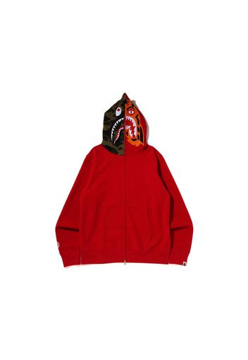 BAPE Crazy Face Full Zip Hoodie Red