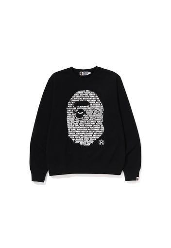 BAPE Japan Ape Head Crewneck Black