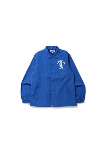 BAPE College Coach Jacket Blue