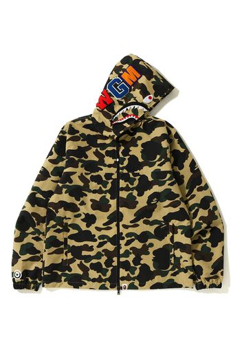 BAPE 1st Camo Shark Hoodie Jacket Yellow