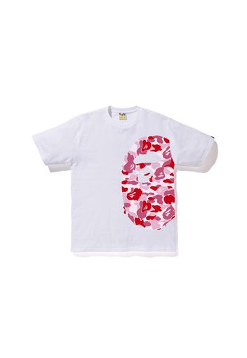 BAPE ABC Side Big Ape Head Tee White/Pink