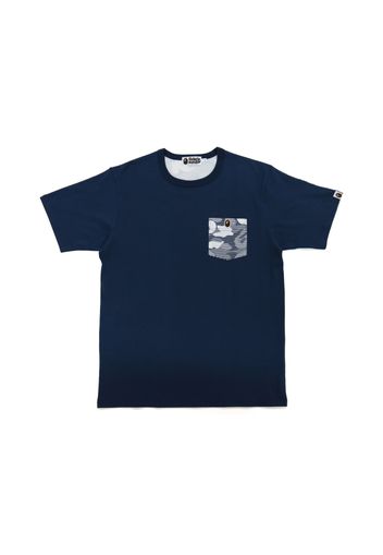 BAPE Stripe ABC Camo Pocket Tee Navy