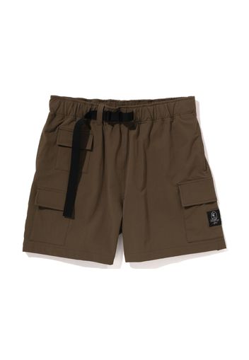 BAPE Mr Bathing Ape Multi Pocket Wide Fit Shorts Olive Drab