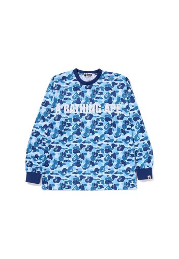 BAPE ABC Camo Mesh Relaxed Fit L/S Tee Blue