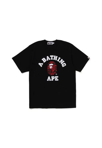 BAPE Lux Sport Pattern College Tee Black